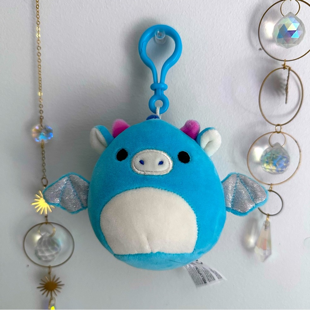 Squishmallows Clip Keychain Dragon Tatiana